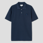 Maison Kitsune Men Tonal Fox Head Patch Comfort Polo - Ink Blue