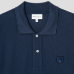 Maison Kitsune Men Tonal Fox Head Patch Comfort Polo - Ink Blue