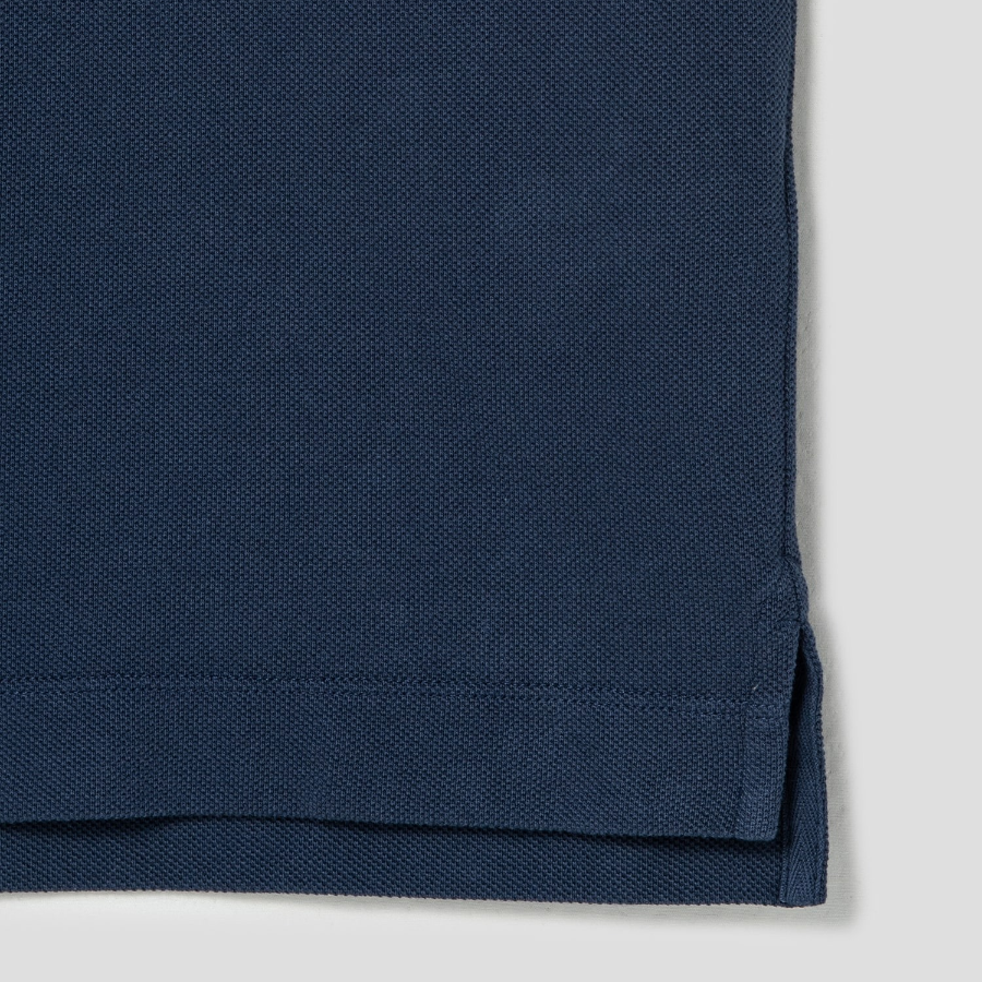 Maison Kitsune Men Tonal Fox Head Patch Comfort Polo - Ink Blue