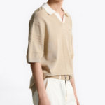 TOMMY HILFIGER [Official Headquarters] Stripe Structure Polo Knit