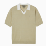 TOMMY HILFIGER [Official Headquarters] Stripe Structure Polo Knit