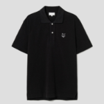Maison Kitsune Men Tonal Fox Head Patch Comfort Polo - Black