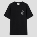 Maison Kitsune Unisex Cafe Kitsune Coffee Cup Relax Tee-Shirt - Black