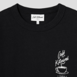 Maison Kitsune Unisex Cafe Kitsune Coffee Cup Relax Tee-Shirt - Black