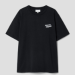 Maison Kitsune Men Maison Kitsune Handwriting Embroidered Comfort Tee-Shirt - Black