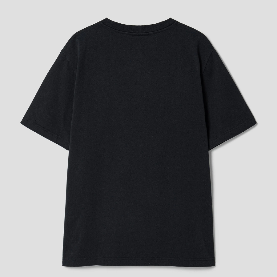 Maison Kitsune Men Maison Kitsune Handwriting Embroidered Comfort Tee-Shirt - Black