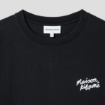 Maison Kitsune Men Maison Kitsune Handwriting Embroidered Comfort Tee-Shirt - Black