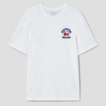 Maison Kitsune Unisex Korean Fox Printed Regular Tee-Shirt - White