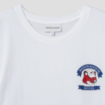 Maison Kitsune Unisex Korean Fox Printed Regular Tee-Shirt - White