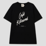 Maison Kitsune Unisex Cafe Kitsune Classic Tee-Shirt - Black