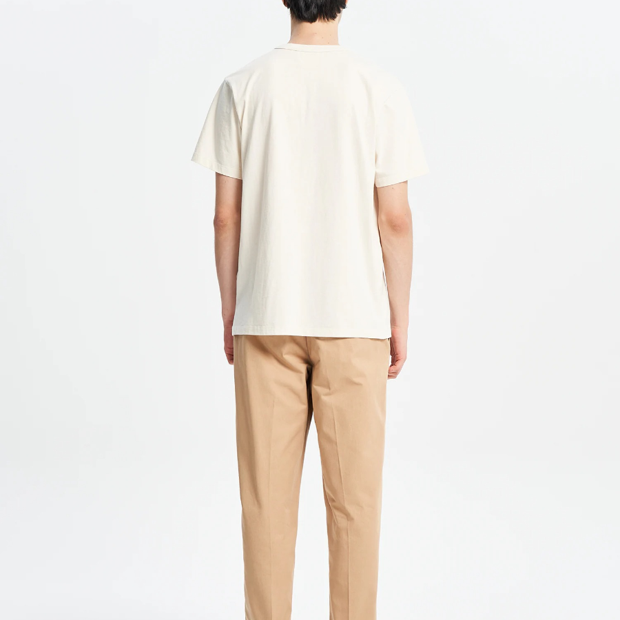 Maison Kitsune Unisex Cafe Kitsune Classic Tee-Shirt - Latte