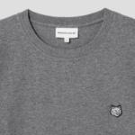 Maison Kitsune Men Bold Fox Head Patch Comfort Tee-Shirt - Medium Grey Melange