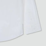 JAJU Men’s Structured Textured Loose Fit Shirt – White