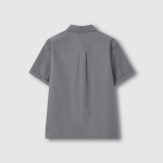 JAJU Men’s Seersucker Short Sleeve Shirt – Grey