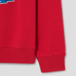 Maison Kitsune Unisex Korean Fox Printed Regular Sweatshirt - Plum Red