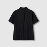 JAJU Men’s Seersucker Short Sleeve Shirt – Black