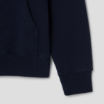 Maison Kitsune Unisex Korean Fox Printed Regular Hoodie - Navy