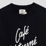 Maison Kitsune Unisex Sweatshirt Cafe Kitsune - Black