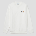 Maison Kitsune Men Double Fox Head Patch Classic Sweatshirt - Ecru