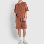 JAJU Unisex Terry Short Sleeve Shirt – Brick
