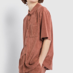 JAJU Unisex Terry Short Sleeve Shirt – Brick