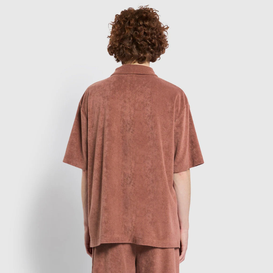 JAJU Unisex Terry Short Sleeve Shirt – Brick