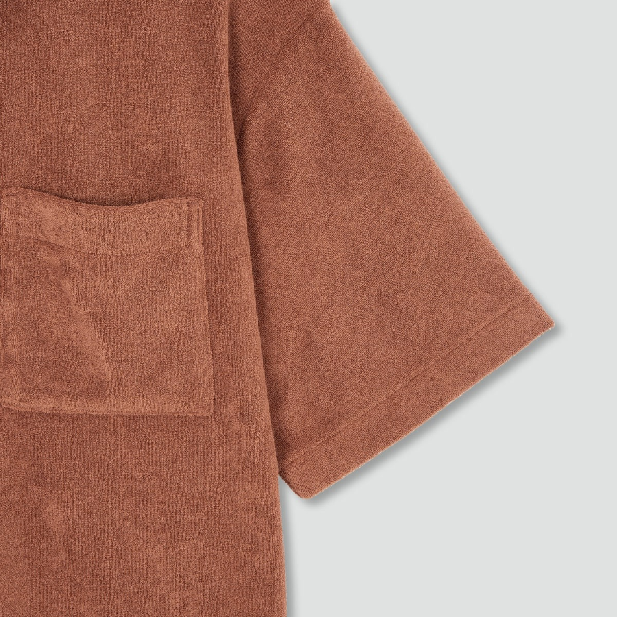 JAJU Unisex Terry Short Sleeve Shirt – Brick