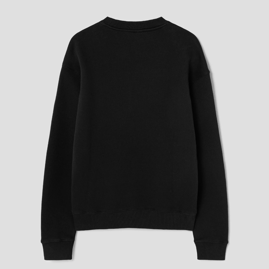 Maison Kitsune Men Tonal Fox Head Patch Comfort Sweatshirt - Black