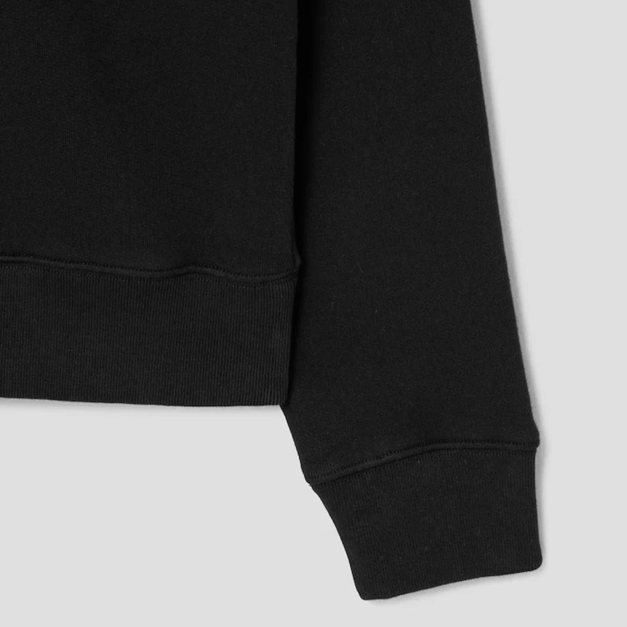 Maison Kitsune Men Tonal Fox Head Patch Comfort Sweatshirt - Black