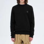 Maison Kitsune Men Tonal Fox Head Patch Comfort Sweatshirt - Black