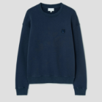 Maison Kitsune Men Tonal Fox Head Patch Comfort Sweatshirt - Ink Blue