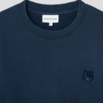 Maison Kitsune Men Tonal Fox Head Patch Comfort Sweatshirt - Ink Blue