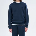 Maison Kitsune Men Tonal Fox Head Patch Comfort Sweatshirt - Ink Blue