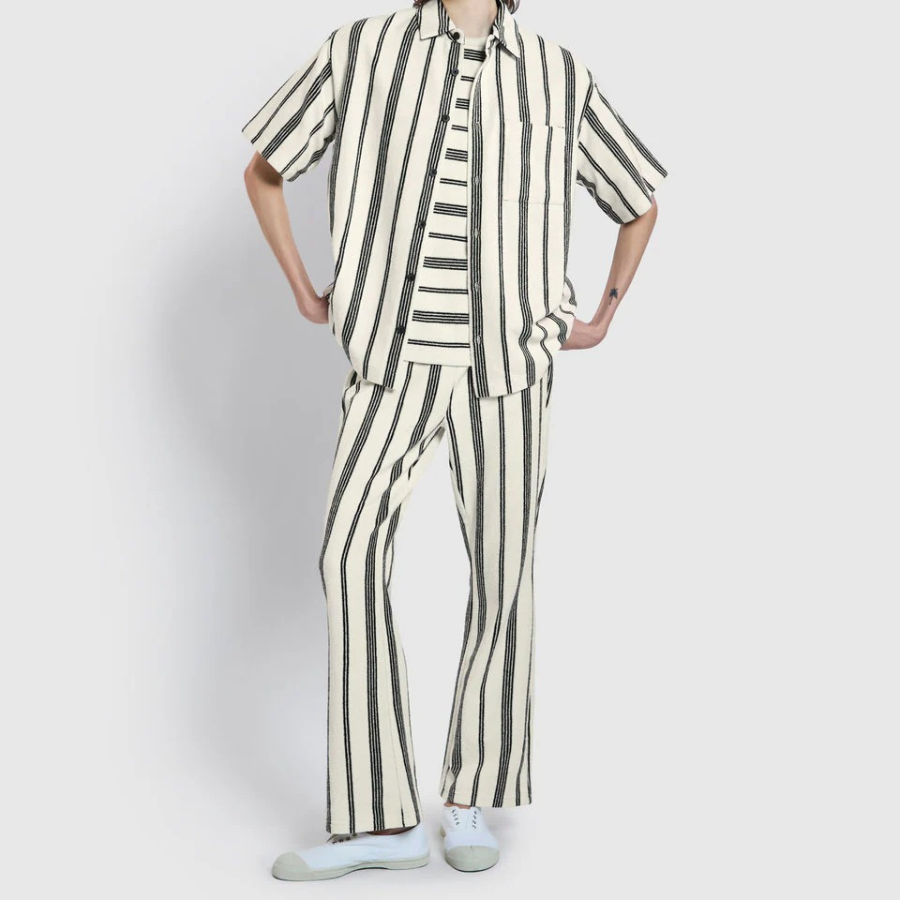 JAJU Unisex Terry Short Sleeve Shirt – Light Navy