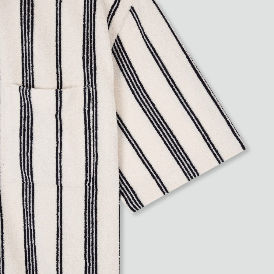 JAJU Unisex Terry Short Sleeve Shirt – Light Navy