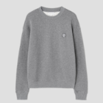 Maison Kitsune Men Tonal Fox Head Patch Comfort Sweatshirt - Medium Grey Melange
