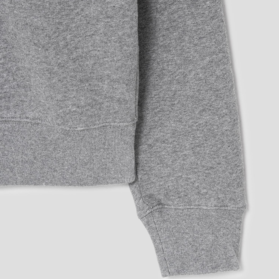 Maison Kitsune Men Tonal Fox Head Patch Comfort Sweatshirt - Medium Grey Melange