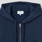 Maison Kitsune Men Tonal Fox Head Patch Comfort Zipped Hoodie - Ink Blue