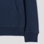 Maison Kitsune Men Tonal Fox Head Patch Comfort Zipped Hoodie - Ink Blue
