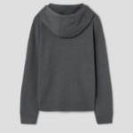 Maison Kitsune Men Tonal Fox Head Patch Oversize Hoodie - Dark Grey Melange