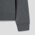 Maison Kitsune Men Tonal Fox Head Patch Oversize Hoodie - Dark Grey Melange