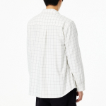 JAJU Unisex Checked Long Sleeve Shirt – Ivory