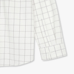 JAJU Unisex Checked Long Sleeve Shirt – Ivory