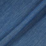 JAJU Men’s Loose Fit Chambray Denim Shirt – Blue