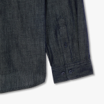 JAJU Men’s Loose Fit Chambray Denim Shirt – Navy