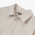 JAJU Men’s Loose Fit Corduroy Shirt – Beige