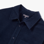 JAJU Men’s Loose Fit Corduroy Shirt – Navy