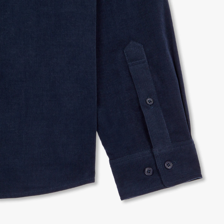 JAJU Men’s Loose Fit Corduroy Shirt – Navy