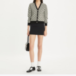 TORY BURCH Jacquard Viscose Cardigan – Ivory