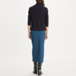 TORY BURCH Silk Front Cardigan – Navy